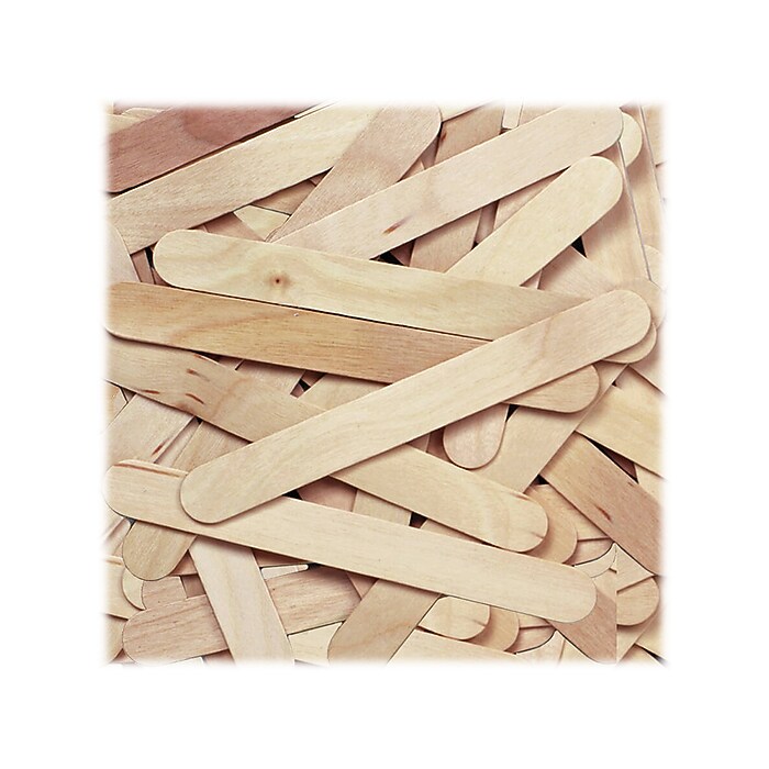 Creativity Street Jumbo Craft Sticks, Natural, 100/Pack (AC3676-01