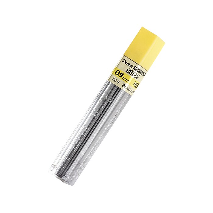 Pentel Super Hi-Polymer Lead Refill, 0.9mm, 15/Leads, 3/Pack