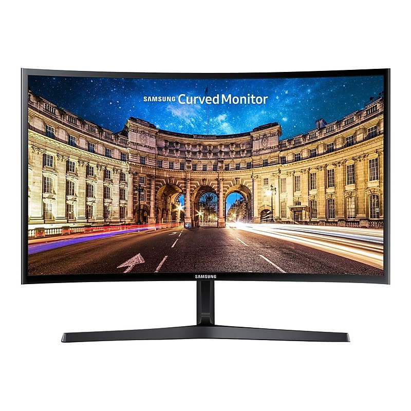 Samsung CF396 Series 24" Curved LED Monitor, High Glossy Black (LC24F396FHNXZA) image 1
