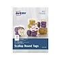Avery Scallop Round Blank Gift Tags, White, 90/Pack (80511)~#|#~sp54962426_sc7