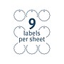 Avery Scallop Round Blank Gift Tags, White, 90/Pack (80511)~#|#~sp54962427_sc7