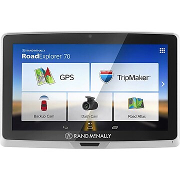 Rand McNally 052801238X Road Explorer 70 7" Portable GPS, Gray/Black