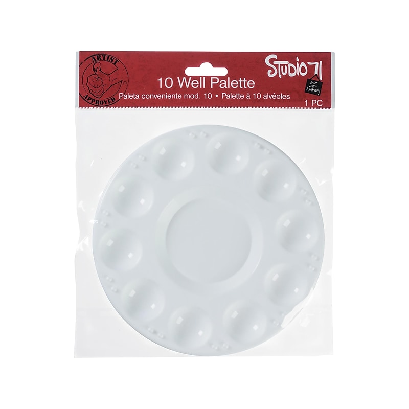 Darice Studio 71 Washable Palette, White (97784) image 1