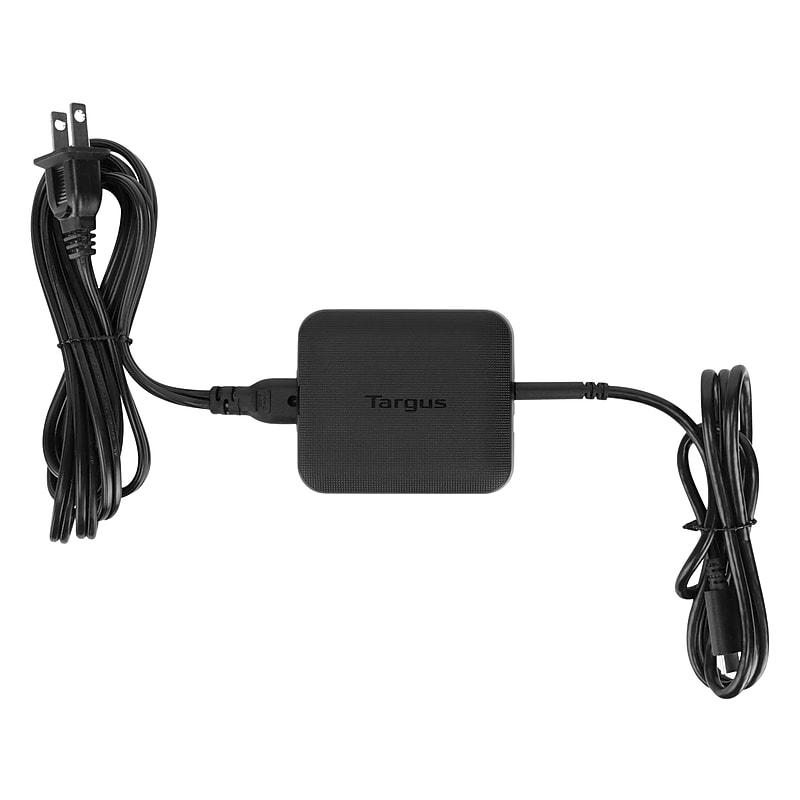 Targus 65W Charger for USB-C Enabled Devices, Black (APA104BT) image 1