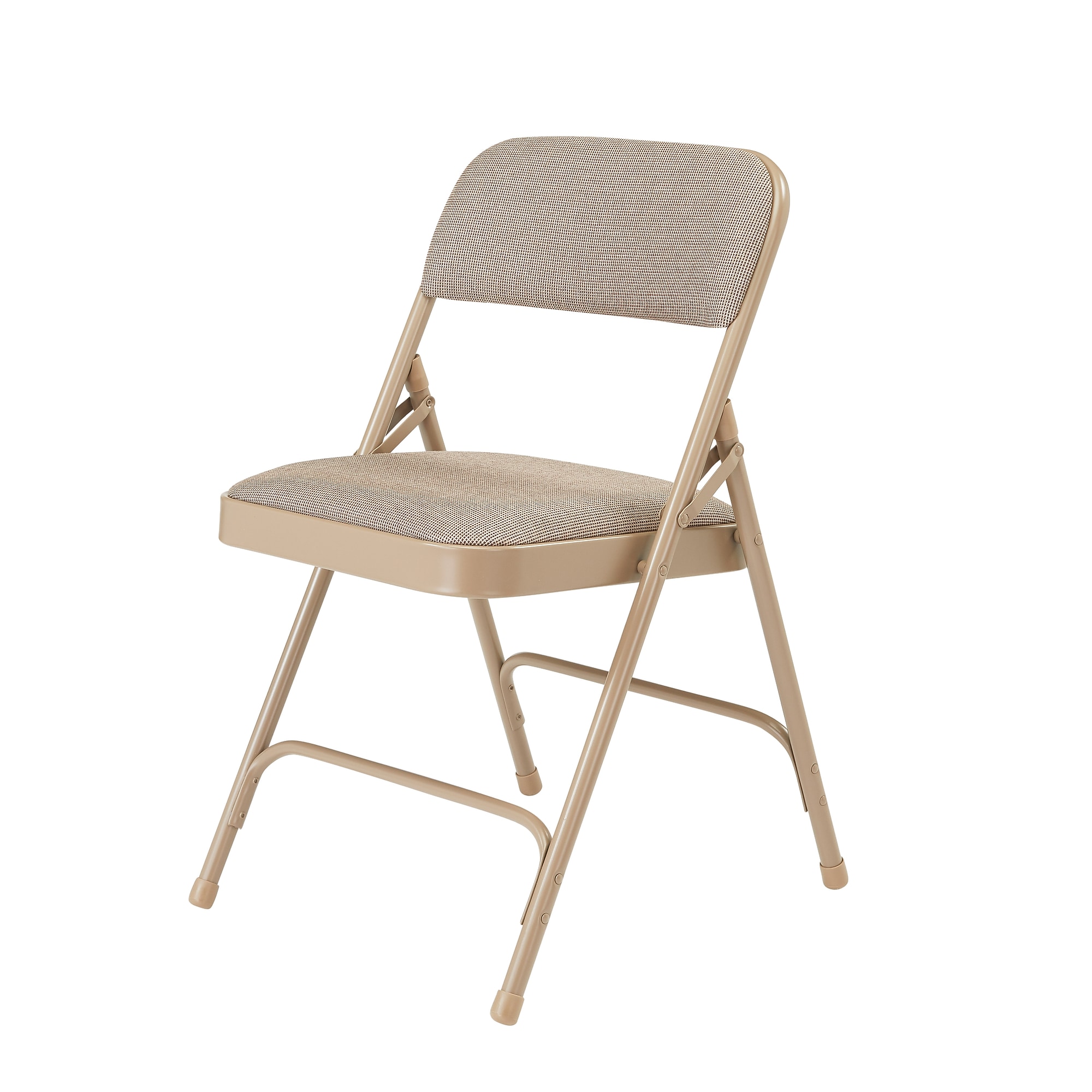 NPS 2200 Series Fabric Armless Premium Folding Chair, Cafe Beige/Beige Sansujyuku sansujyuku.com