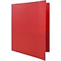 JAM Paper POP 2-Pocket Plastic Folders with Metal Prongs Fastener Clasps, Red, 6/Pack (382ECredd)~#|#~sp55035893_sc7