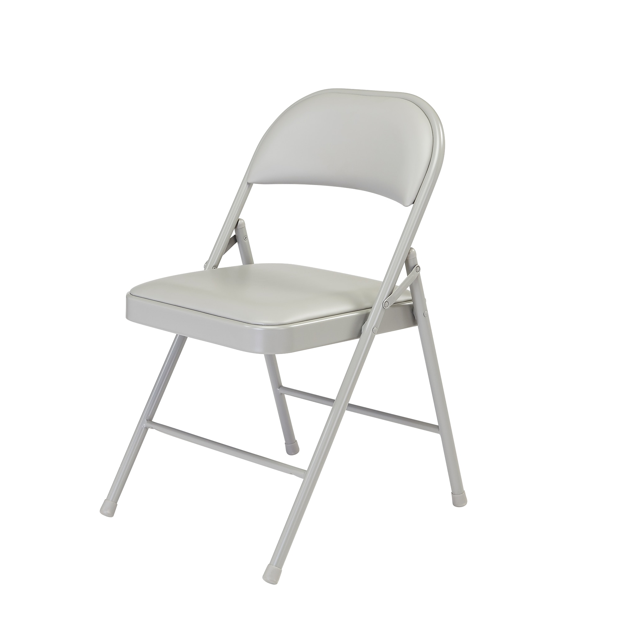 NPS Commercialine 950 Series Vinyl Upholstered Folding Chair, Gray, 4/Pack (952/4) Sansujyuku sansujyuku.com