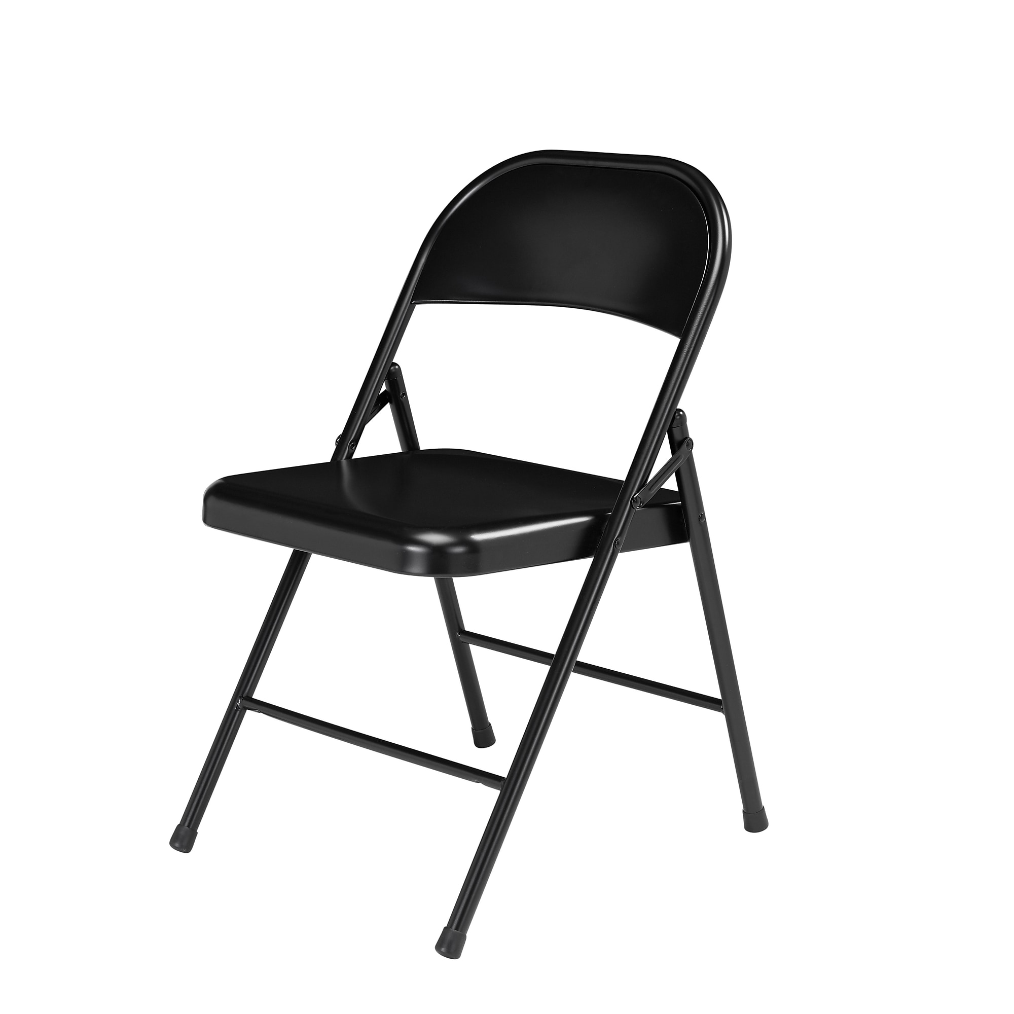 NPS Commercialine 900 Series Steel Folding Chairs, Black, 4/Pack (910/4) Sansujyuku sansujyuku.com