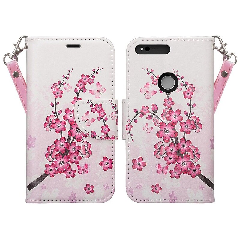 Cherry Wallet Stand Case for Google Pixel image 1