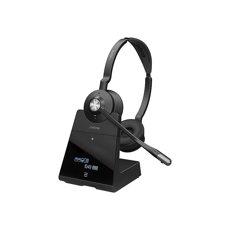 Jabra Engage 75 Wireless Noise Canceling Stereo Computer Over-the-Ear Headset, MS Certified, Black (9559-583-125) image 1