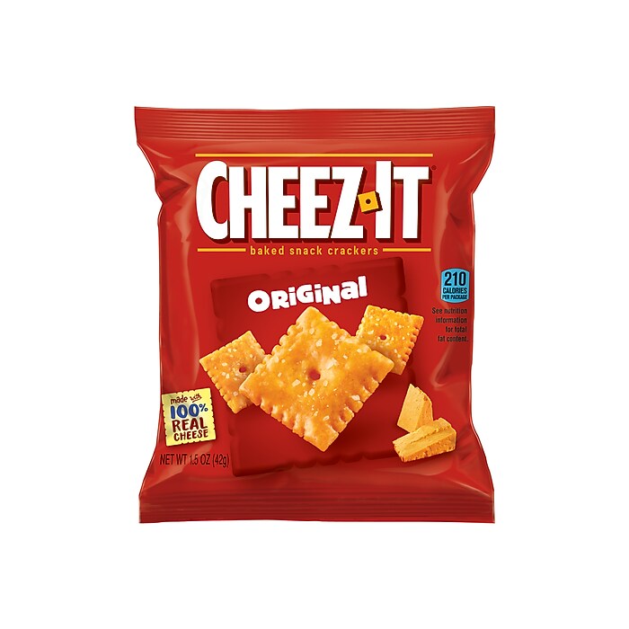 Cheez-It Cheese Crackers, 1.5 oz., 60 Packs/Box (SUB12261) | Staples