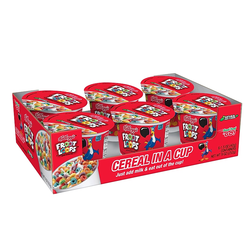 Froot Loops Cereal, Fruit Mix, 1.5 oz., 6/Box (KEE12465) image 1
