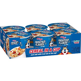 Frosted Flakes Cereal, Corn, 2.1 oz., 6/Box (12468)