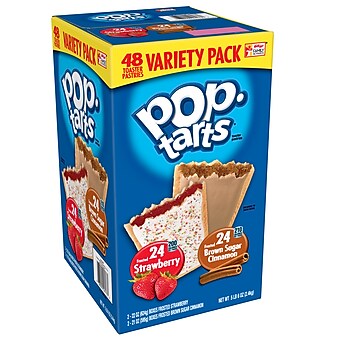 Kellogg's Pop Tarts Bars Variety Pack, 48/Carton (220-00456)