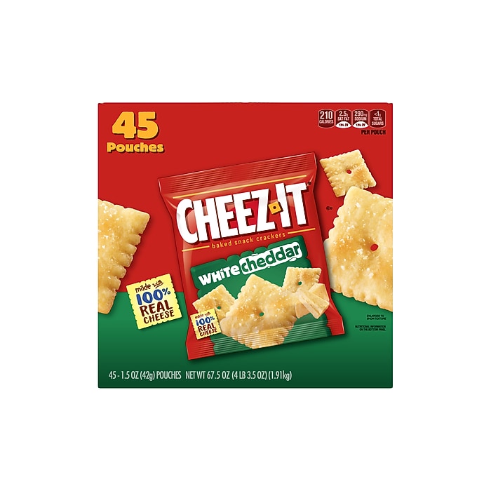 cheece！！ Sunshine Cheez-it Crackers, 1.5 oz Bag, Reduced Fat, 60