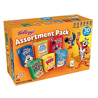 Kellogg's Variety Cereal, 1.52 oz., 30/Carton (KEE14747)