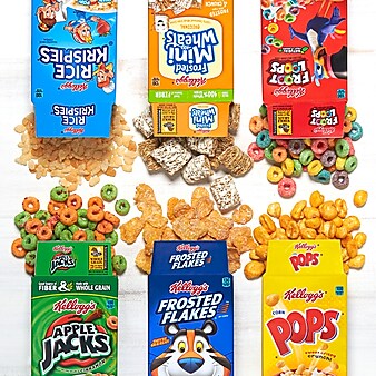 Kellogg's Variety Cereal, 1.52 oz., 30/Carton (KEE14747)
