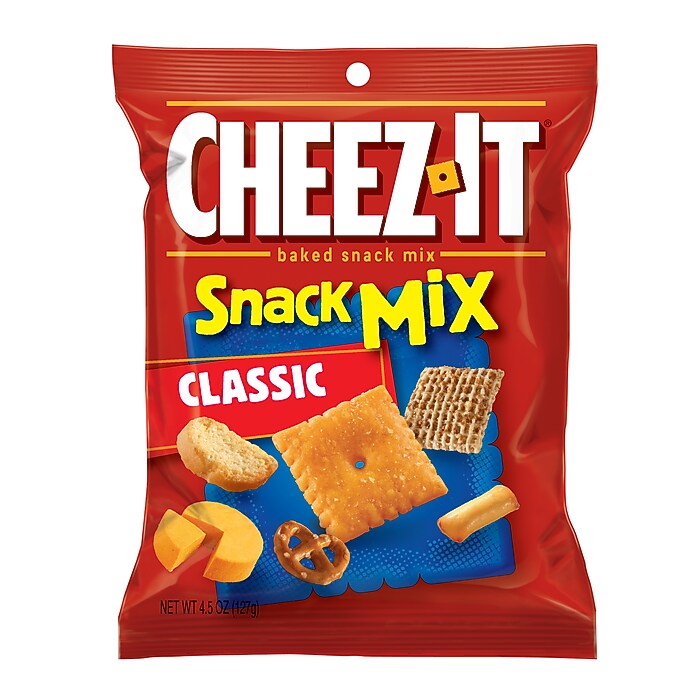 Cheez-It Original Snack Mix, 4.5 oz., 6 Bags/Pack (KEE57715) | Staples