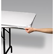 Creative Converting Stay Put Tablecovers White, 29" x 72", 3/Pack (DTC37400TC)