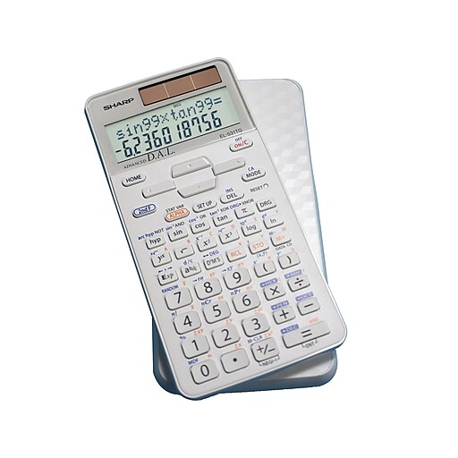 Sharp EL531TGBDW 12Digit Scientific Calculator, White Staples