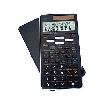 Sharp EL-506TSBBW 12-Digit Advanced Scientific Calculator, Black/White
