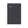 Undated AT-A-GLANCE Large Print 5.38" x 8.38" Phone/Address Book, Faux Leather Cover, Black (80LP1105)~#|#~sp55453810_sc7