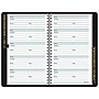 Undated AT-A-GLANCE Large Print 5.38" x 8.38" Phone/Address Book, Faux Leather Cover, Black (80LP1105)~#|#~sp55453811_sc7