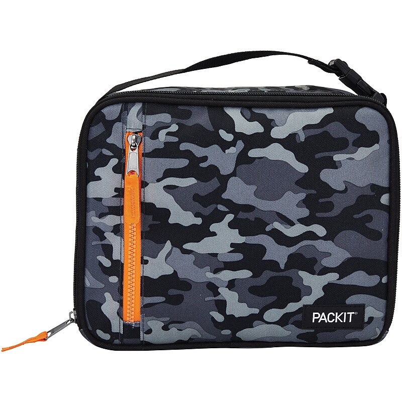 PACKiT Freezable Classic Lunch Bag, Charcoal Camo (PKT-CB-GCM) image 1