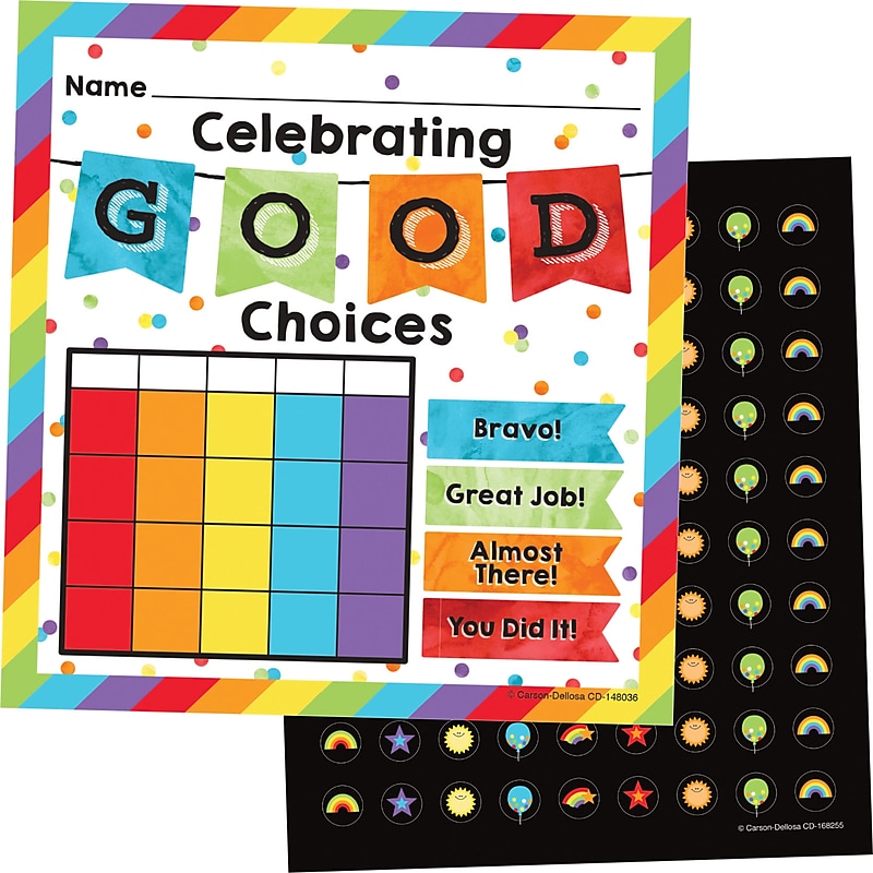Carson-Dellosa Celebrate Learning Mini Incentive Charts, 660 Pieces Per Pack (148036) image 1