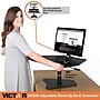 Victor Technology High Rise Adjustable Standing Desk Converter, 28" W, Laminate Wood (DC200)  ~#|#~sp55719403_sc7