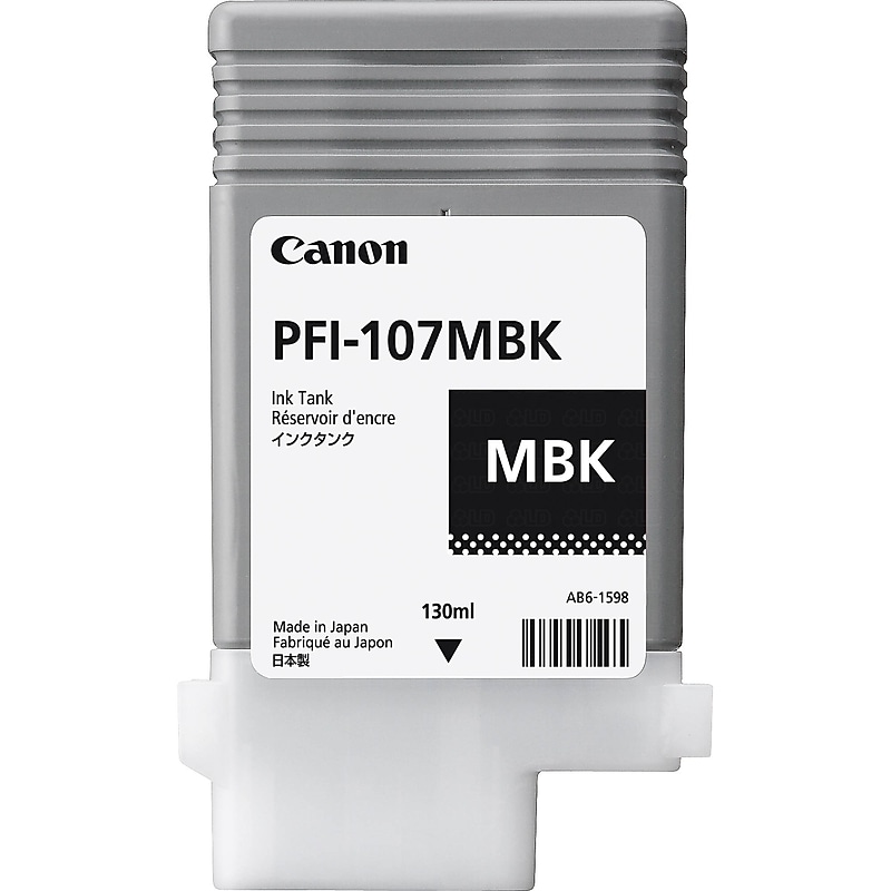 Canon 107 Black Matte Standard Yield Ink Cartridge (6704B001) image 1