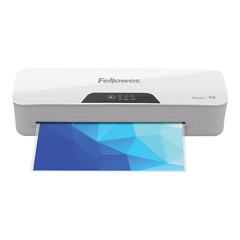 Fellowes Halo 95 Thermal & Cold Laminator, 9.5" Width, White/Light Gray (5753001) image 1