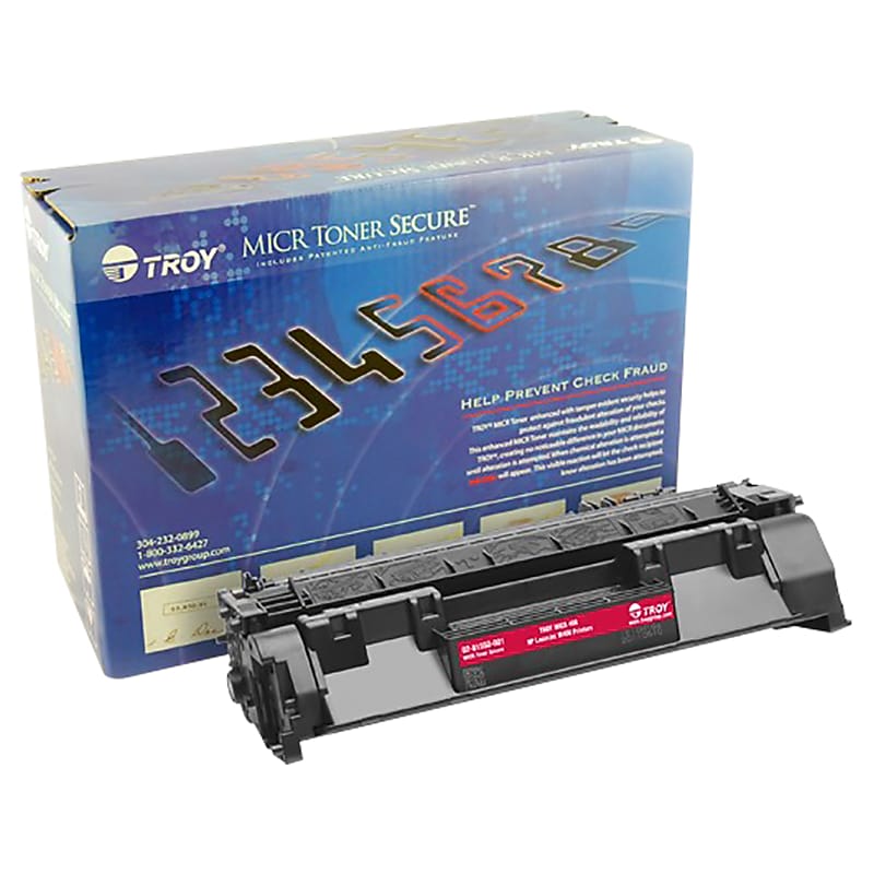 Troy Toner Secure HP 80A MICR Cartridge, Black (02-81550-001) image 1