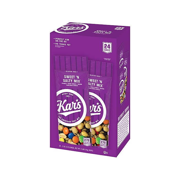 Kar's Sweet N' Salty Gluten Free Snack Mix, 2 oz., 24 Bags/Pack