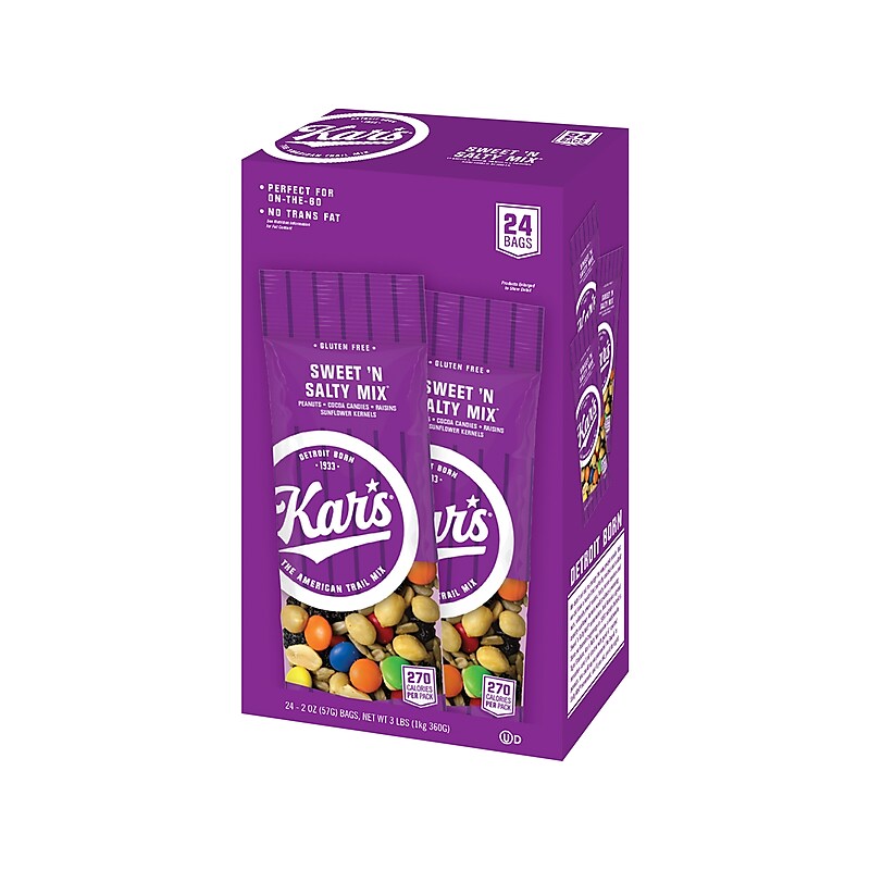 Kar's Gluten Free Sweet N' Salty Snack Mix, 2 oz., 24 Bags/Pack (KAR08387) image 1