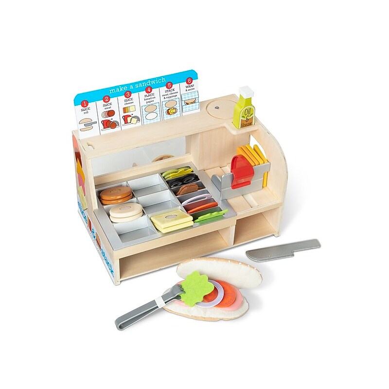 Melissa & Doug Slice & Stack Sandwich Counter, 4/Pack (31650) image 1