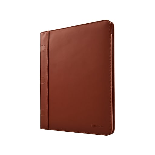 Samsonite Business Leather Padfolio, Saddle (1164681770) Staples
