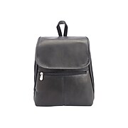 Royce Leather Travel Laptop Backpack, Solid, Black (674-BLACK-VL)