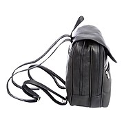Royce Leather Travel Laptop Backpack, Solid, Black (674-BLACK-VL)