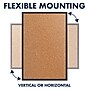 Quartet Classic Cork Bulletin Board, Black Frame, 2'W x 1.5'H (2301B)~#|#~sp56249468_sc7