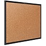 Quartet Classic Cork Bulletin Board, Black Aluminum Frame, 3'H x 4'W (2304B0)~#|#~sp56250071_sc7