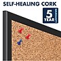 Quartet Classic Cork Bulletin Board, Black Aluminum Frame, 3'H x 4'W (2304B0)~#|#~sp56250078_sc7