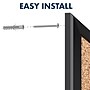 Quartet Classic Cork Bulletin Board, Black Aluminum Frame, 3'H x 4'W (2304B0)~#|#~sp56250082_sc7