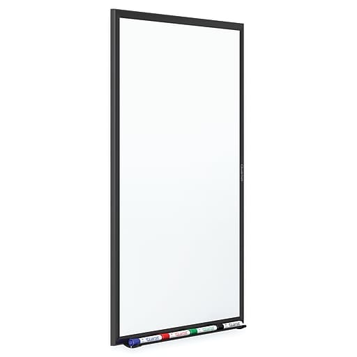 Quartet® Standard Whiteboard, 24" x 18", Black Aluminum Frame
