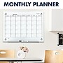 Quartet Infinity Magnetic Glass Calendar Dry-Erase Whiteboard, 3' x 2' (GC3624F)~#|#~sp56254048_sc7
