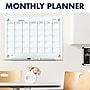 Quartet Infinity Magnetic Glass Calendar Dry-Erase Whiteboard, 4' x 3', Frameless (GC4836F)~#|#~sp56254531_sc7