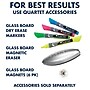 Quartet Infinity Magnetic Glass Dry-Erase Whiteboard, Black, 3' x 2' (G3624B)~#|#~sp56254958_sc7