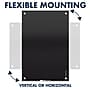 Quartet Infinity Magnetic Glass Dry-Erase Whiteboard, Black, 3' x 2' (G3624B)~#|#~sp56254959_sc7