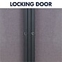 Quartet Fabric Enclosed Bulletin Board, Graphite Frame, 3'H x 4'W (2364L)~#|#~sp56256077_sc7