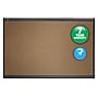 Quartet Prestige Cork Bulletin Board, Graphite Frame, 4'H x 6'W (B247G)~#|#~sp56263208_sc7
